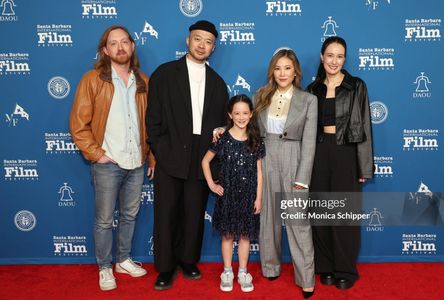 Remy Marthaller with cast and crew of Seagrass at Santa Barbara Film Festival