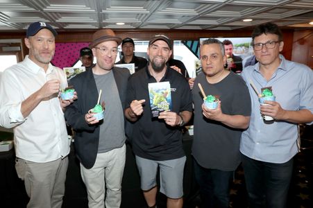 Anthony Russo, Joe Russo, Christopher Markus, and Stephen McFeely at an event for IMDb at San Diego Comic-Con (2016)