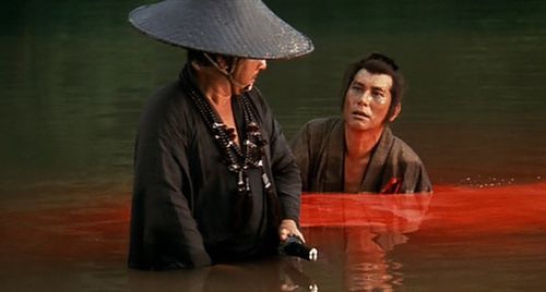 Tomisaburô Wakayama in Lone Wolf and Cub: Baby Cart in the Land of Demons (1973)