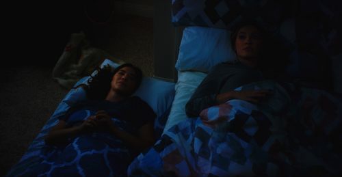 Alexandra Swarens and Olivia Buckle in Looking for Her (2022)