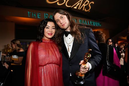Ludwig Göransson and Serena McKinney at an event for The Oscars (2019)
