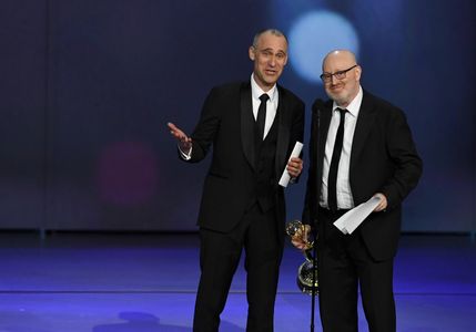 Joel Fields and Joseph Weisberg at an event for The 70th Primetime Emmy Awards (2018)