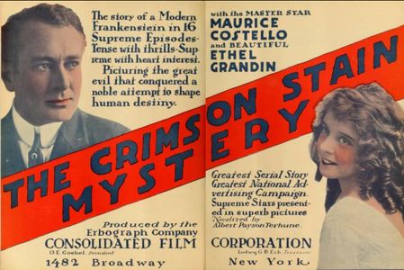 Maurice Costello and Ethel Grandin in The Crimson Stain Mystery (1916)
