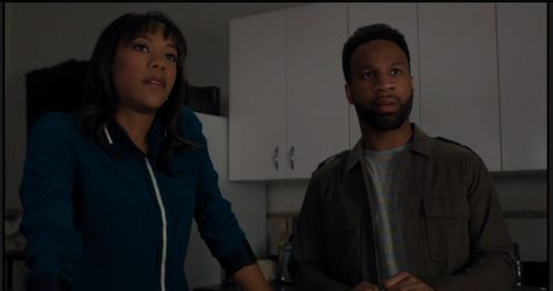 Nikki M. James and Johnny Ray Gill in BrainDead (2016)