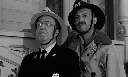 Henry Norell and Ed Wynn in The Absent Minded Professor (1961)