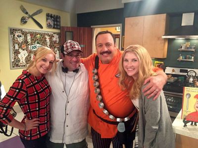 Andy Fickman, Kevin James, Dove Cameron, and Emmy Mattingly in Liv and Maddie (2013)