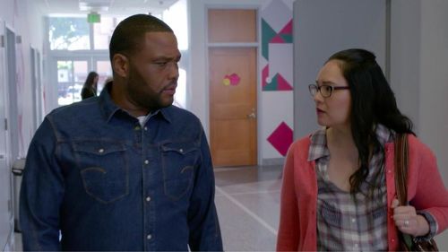 Anthony Anderson and Lesley Tsina in Black-ish (2014)