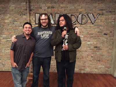 Adam Murray, Felipe Esparza, and Chris Storin on stage after their show at the Fort Lauderdale Improv!