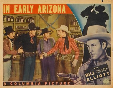 Lester Dorr, Bill Elliott, Franklyn Farnum, and Harry Woods in In Early Arizona (1938)