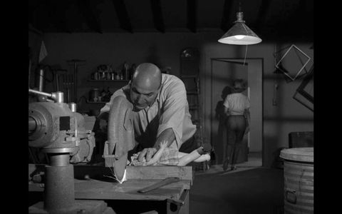 Telly Savalas and Mary LaRoche in The Twilight Zone (1959)