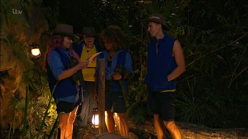 Rita Simons, Fleur East, James McVey, and Anne Hegerty in I'm a Celebrity, Get Me Out of Here! (2002)