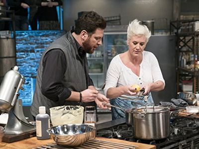 Anne Burrell and Scott Conant in Beat Bobby Flay (2013)