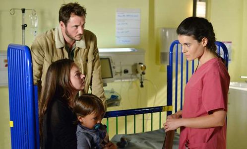 Still of Lacey Turner, James Bye and Fleur Keith in Eastenders (2017)