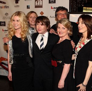 Richard Wilson with main cast and crew at LA Premiere of Introducing the Dwights
