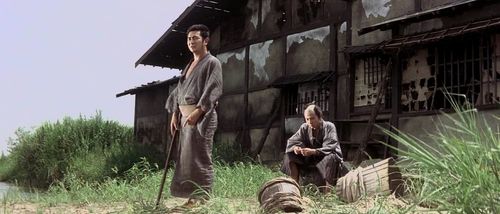 Shintarô Katsu and Jun'ichirô Narita in Zatoichi the Fugitive (1963)