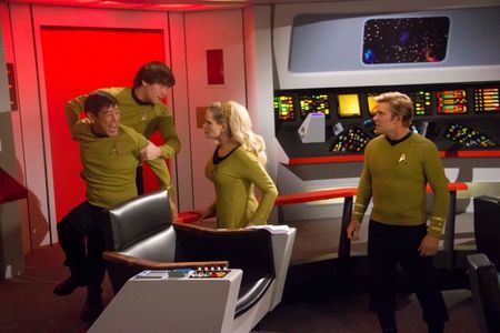 Grant Imahara, Vic Mignogna, Kipleigh Brown, and Wyatt Lenhart in Star Trek Continues (2013)