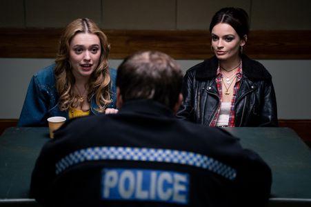 Neil Maskell, Aimee Lou Wood, and Emma Mackey in Sex Education (2019)