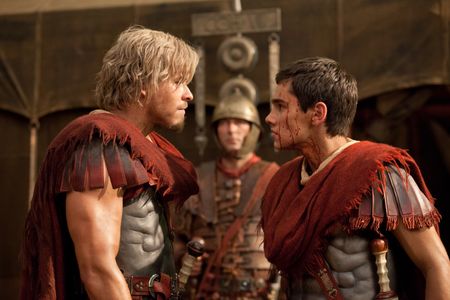 Todd Lasance and Christian Antidormi in Spartacus (2010)