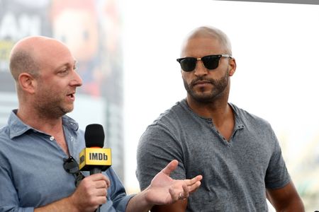 Michael Green and Ricky Whittle at an event for IMDb at San Diego Comic-Con (2016)