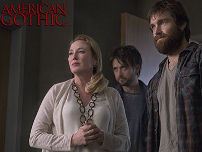 Virginia Madsen, Justin Chatwin, and Antony Starr in American Gothic (2016)