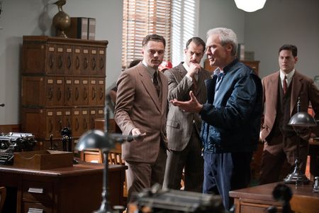 Leonardo DiCaprio, Clint Eastwood, and Josh Stamberg in J. Edgar (2011)