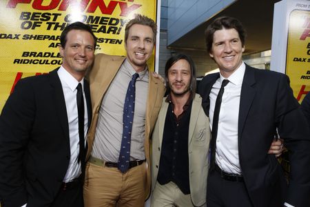 LOS ANGELES, CA - AUGUST 14: Co-Director David Palmer, Co-Director/Writer Dax Shepard, Producer Andrew Panay, Producer N