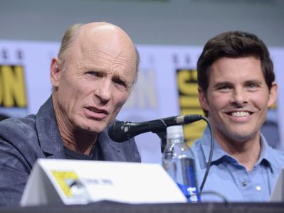 Ed Harris and James Marsden at an event for Westworld (2016)