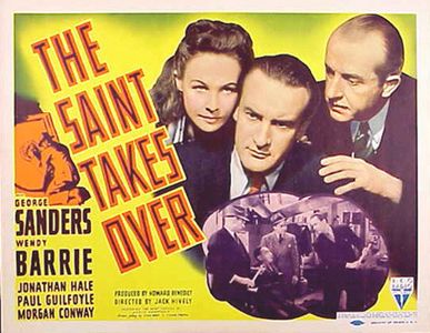 George Sanders, Wendy Barrie, and Jonathan Hale in The Saint Takes Over (1940)