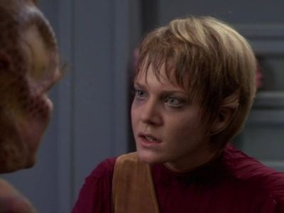 Jennifer Lien and Ethan Phillips in Star Trek: Voyager (1995)