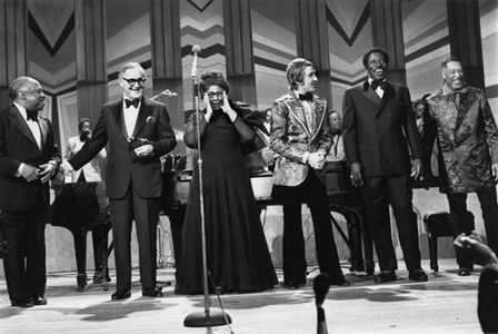 Count Basie, Duke Ellington, Ella Fitzgerald, Benny Goodman, Doc Severinsen, and Joe Williams