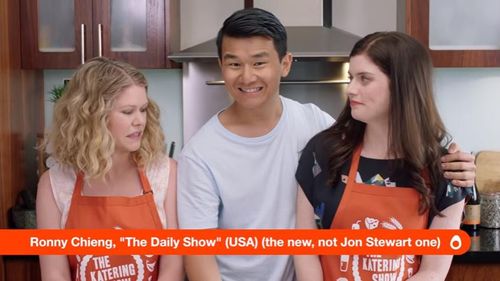 Kate McCartney, Kate McLennan, and Ronny Chieng in The Katering Show (2015)