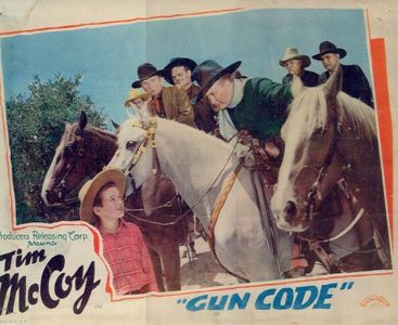 Tim McCoy, Silver Tip Baker, Victor Cox, Jack Richardson, and Robert Winkler in Gun Code (1940)