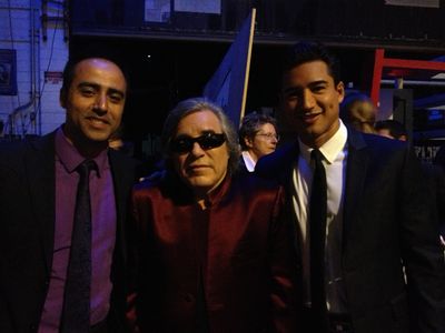 Frank Licari with Mario Lopez and Jose Feliciano