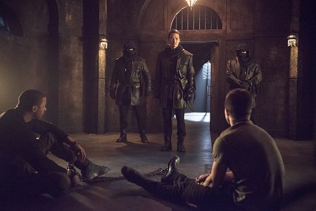 David Ramsey, Karl Yune, and Stephen Amell in Arrow (2012)