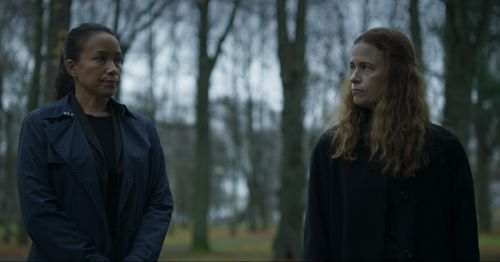 Nikol Kollars and Katie Brayben in Roslund & Hellström: Cell 8