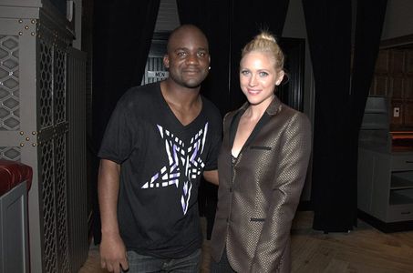 Still of Brittany Snow and Ramfis Myrthil at Stacy Igel show for Fashion Week