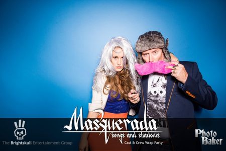 Spike Spencer and his wife, Kimberly Spencer at the wrap party for the video game, Masquerada.