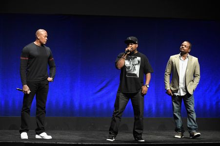 Ice Cube, Dr. Dre, and F. Gary Gray at an event for Straight Outta Compton (2015)