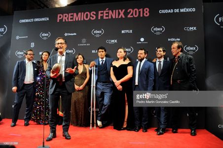 Aqui en la Tierra (Here On Earth) cast at the Fenix Awards press conference after winning Best Acting Ensemble.