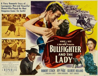 Joy Page, Gilbert Roland, and Robert Stack in Bullfighter and the Lady (1951)
