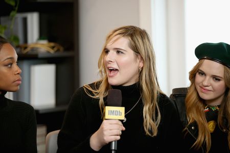 Odessa Young, Hari Nef, and Abra at an event for Assassination Nation (2018)