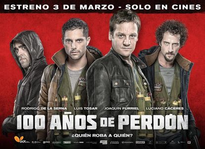 Luciano Cáceres, Rodrigo de la Serna, Joaquín Furriel, and Luis Tosar in To Steal from a Thief (2016)