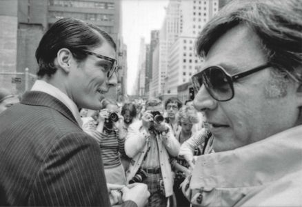 Richard Donner and Christopher Reeve in Superman (1978)