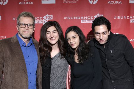 Jehane Noujaim, Natalie Cass, Sanaa Seif, and Ahmed Barbary at an event for The Square (2013)