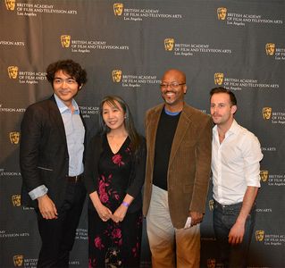 (from Left to Right) Yuki Matsuzaki, Akiko Shima, Elliott Williams, Kohl Peifer ( at BAFTA Los Angeles on 6-20-2013)