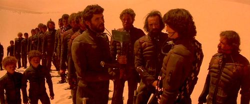 Kyle MacLachlan, Honorato Magaloni, and Everett McGill in Dune (1984)