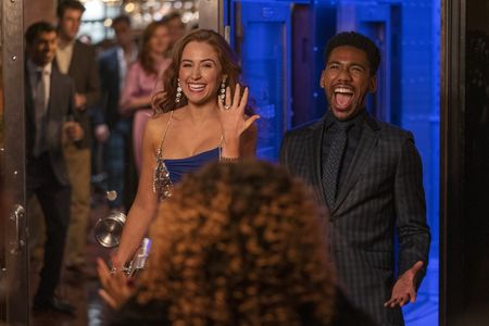Brandon Mychal Smith and Sophia La Porta in Four Weddings and a Funeral (2019)