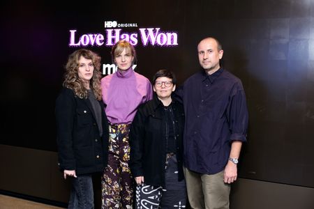 (L-R) Dani Bernfeld, Hannah Olson, Ana Veselic and Matthew Killip attend the NY Premiere Screening of 
