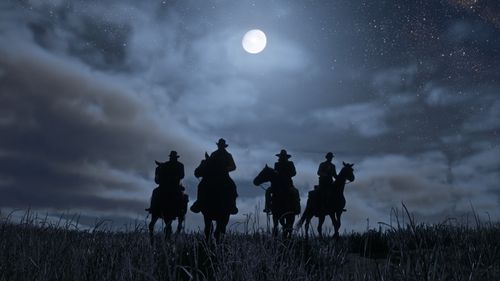 Steve J. Palmer, Roger Clark, Michael Mellamphy, and Peter Blomquist in Red Dead Redemption II (2018)