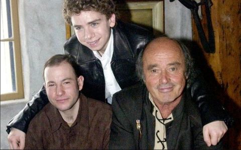 Georges Brossard, Marc Donato, and David Marenger at an event for The Blue Butterfly (2004)